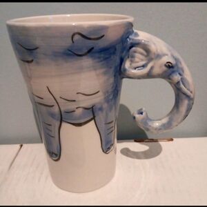 Sherwood Brands Blue Elephant mug 5.5"